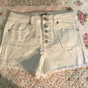 Charlotte Russe Size 6 White Shorts